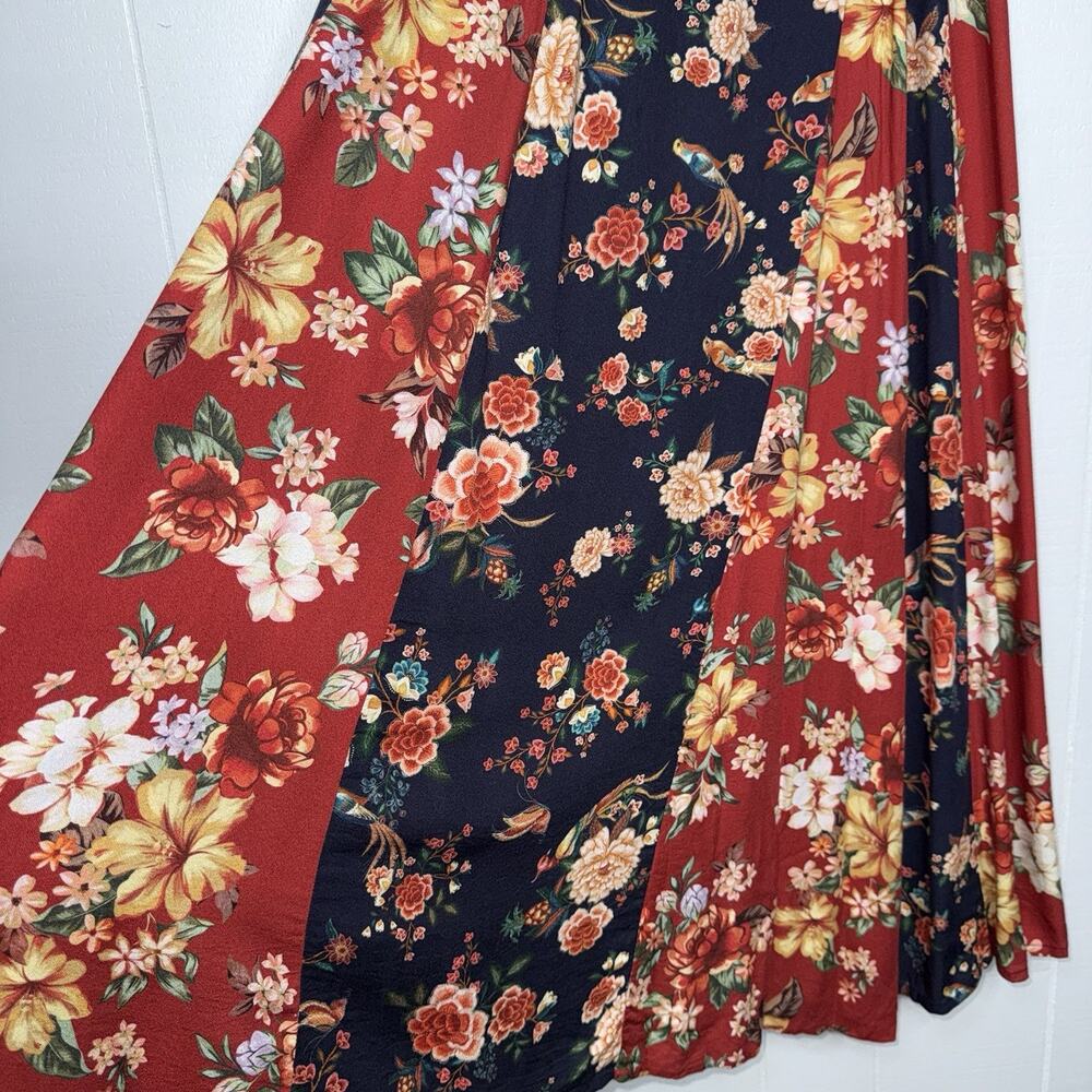 Farm Rio Anthropologie Women’s Gracia Wrap Maxi Dress Floral Size Medium - Picture 7 of 10